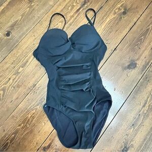 •SPANX•Elegant Black Women's Swimsuit